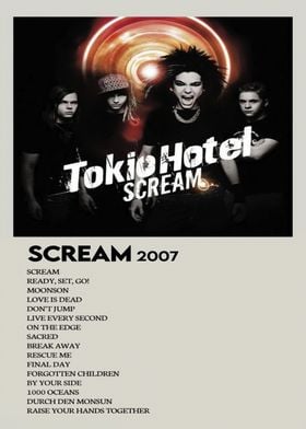 Tokio Hotel Scream Album Cover