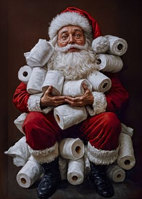 Santa's Toilet Paper Hoard