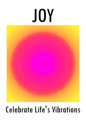 Joyful Vibrations Aura Poster