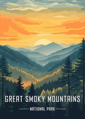 Great Smoky Mountains National Park Poster