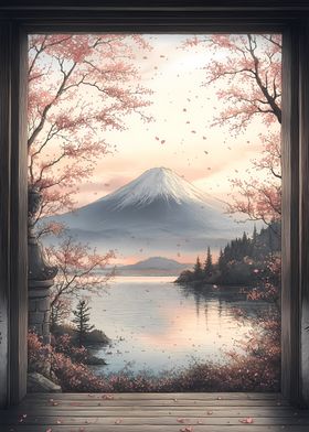 Mount Fuji View  Japanese Landscape