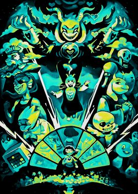 Undertale Characters Art Print