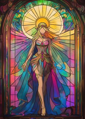 Stained Glass Angel