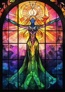 Stained Glass Angel