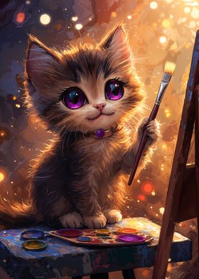 Kitten Artist