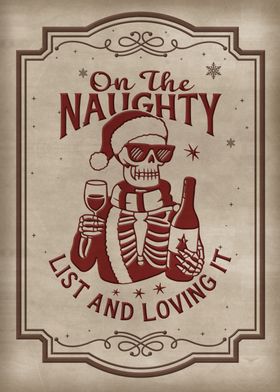 Naughty List Skeleton