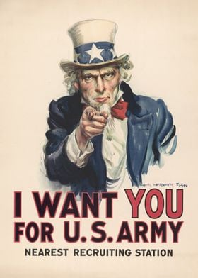 Uncle Sam Wants You USA ARMY