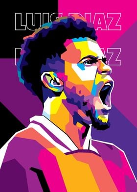 Luis Diaz in WPAP Style