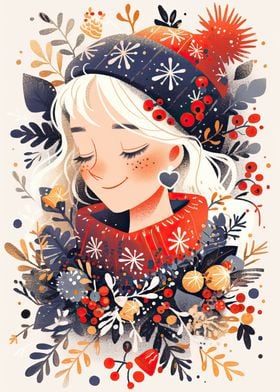 Winter Christmas Girl