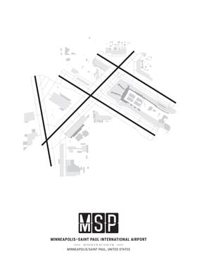 Minneapolis-Saint Paul Airport Layout