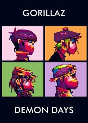 Demon Days Pop art