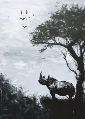 Rhino Silhouette