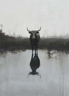 Black Bull Reflection