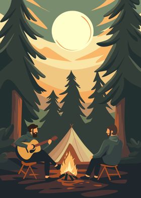 Campfire Guitar Music