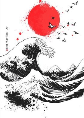 Great Kanagawa Wave Print