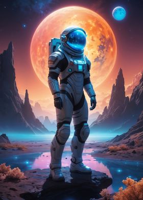 Astronaut on Alien Planet