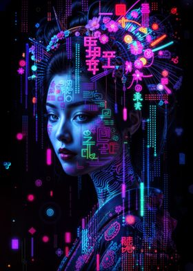 Cyberpunk Geisha