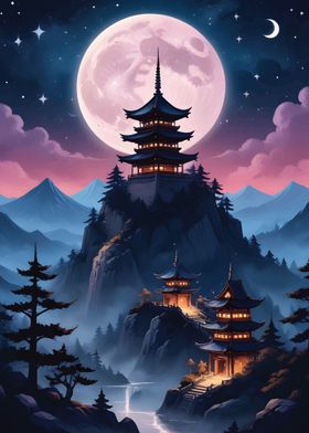 Japanese Night Scene 