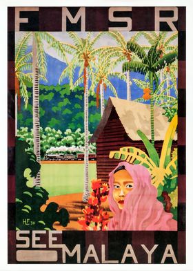 See Malaya Travel Poster