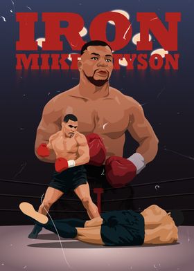 Mike Tyson Boxing Poster