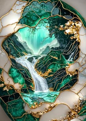 Abstract Kintsugi Dream-preview-0