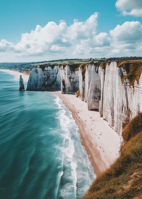 White Cliffs & Blue Ocean