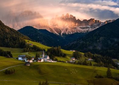 Alpine Village Sunset