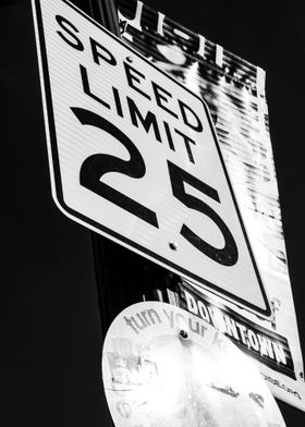 Speed Limit 25 Sign