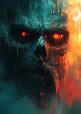 Fiery Skull