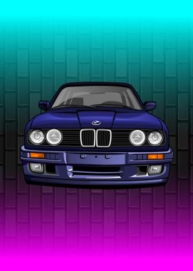 BMW E30 Front View