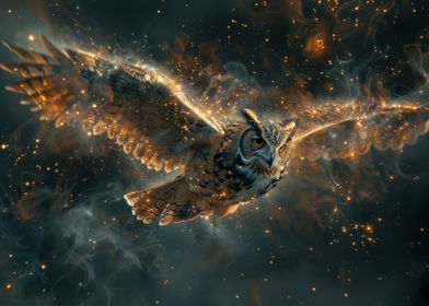 Cosmic Owl Fantasy