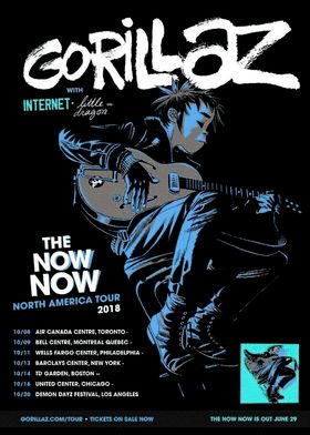 Gorillaz The Now Now Tour Poster