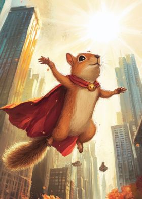 Super Squirrel in City