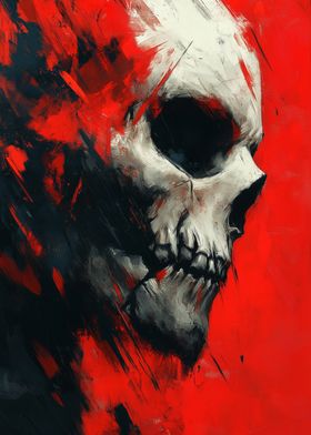 Skull in Red