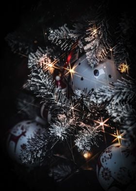 Frosted Christmas Tree Ornaments