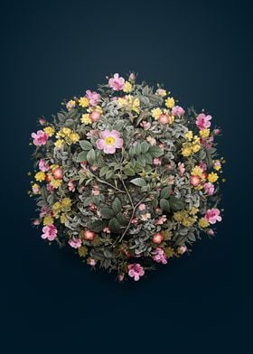 Floral Malmedy Rose Wreath Sphere