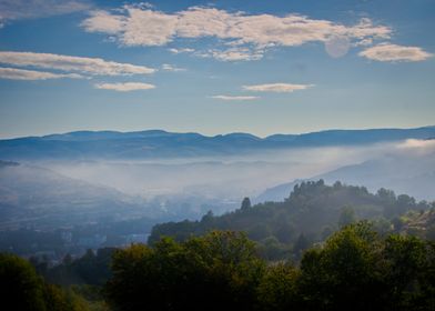 Misty Mountain Landscape