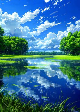 Peaceful Lake Landscape