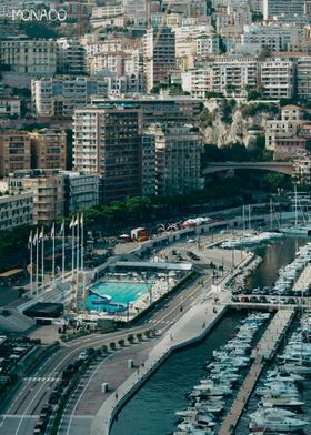 Monaco Cityscape with Marina