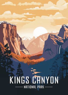 Kings Canyon National Park Poster