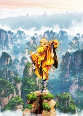 Monk Among the Mountains