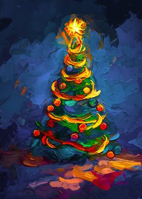 Christmas Tree Painting