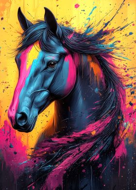 Colorful Wild Horse 