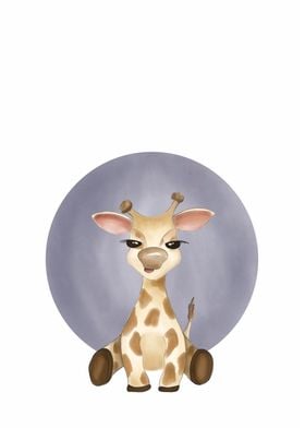 Cute Cartoon Giraffe