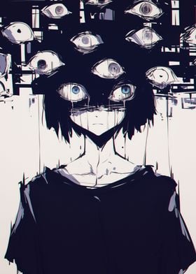 Anime Character with Eyes