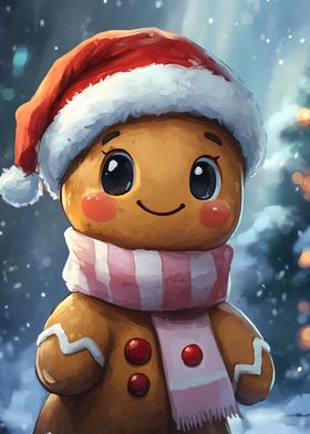 Cute Gingerbread Man Christmas