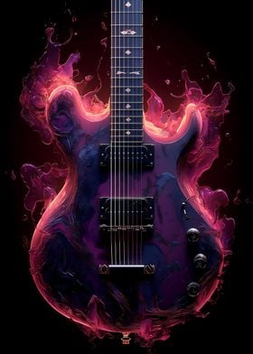 Electric Guitar in Liquid Fire Music