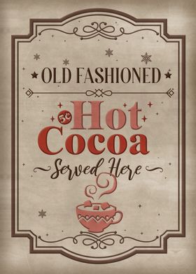 Vintage Hot Cocoa Sign