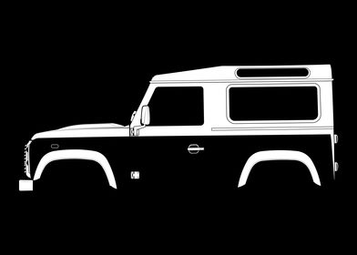 Defender 90 Silhouette