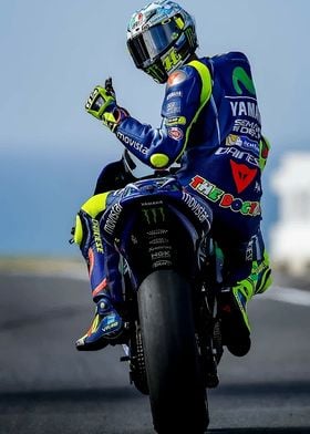 Valentino Rossi Motorcycle Action